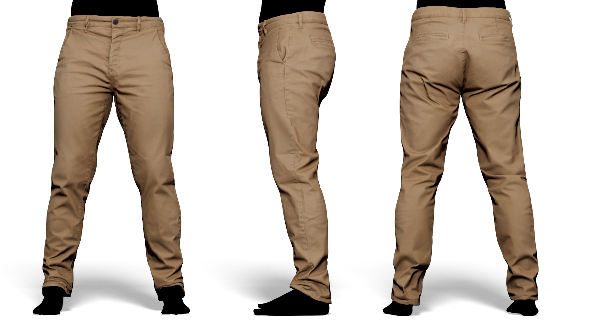 Download chinos 3d clothing scan